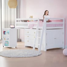 Kingston Single Pine Wood Mid Sleeper Bed